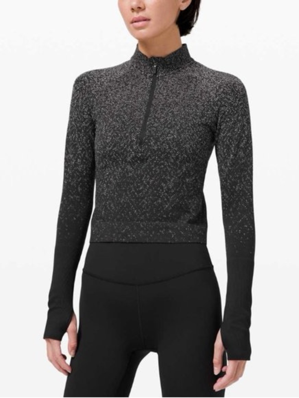 Lululemon Rest Less Cropped 1/2 Zip